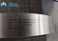 Gr5 Onthard Legering Gesmeed Titanium Ring Ti 6al4v OD590mm