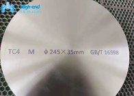Machinaal bewerkte Gesmede Schijf 4,51 G/Cm3 van het Titaniumsmeedstuk Ti6Al4V Titanium